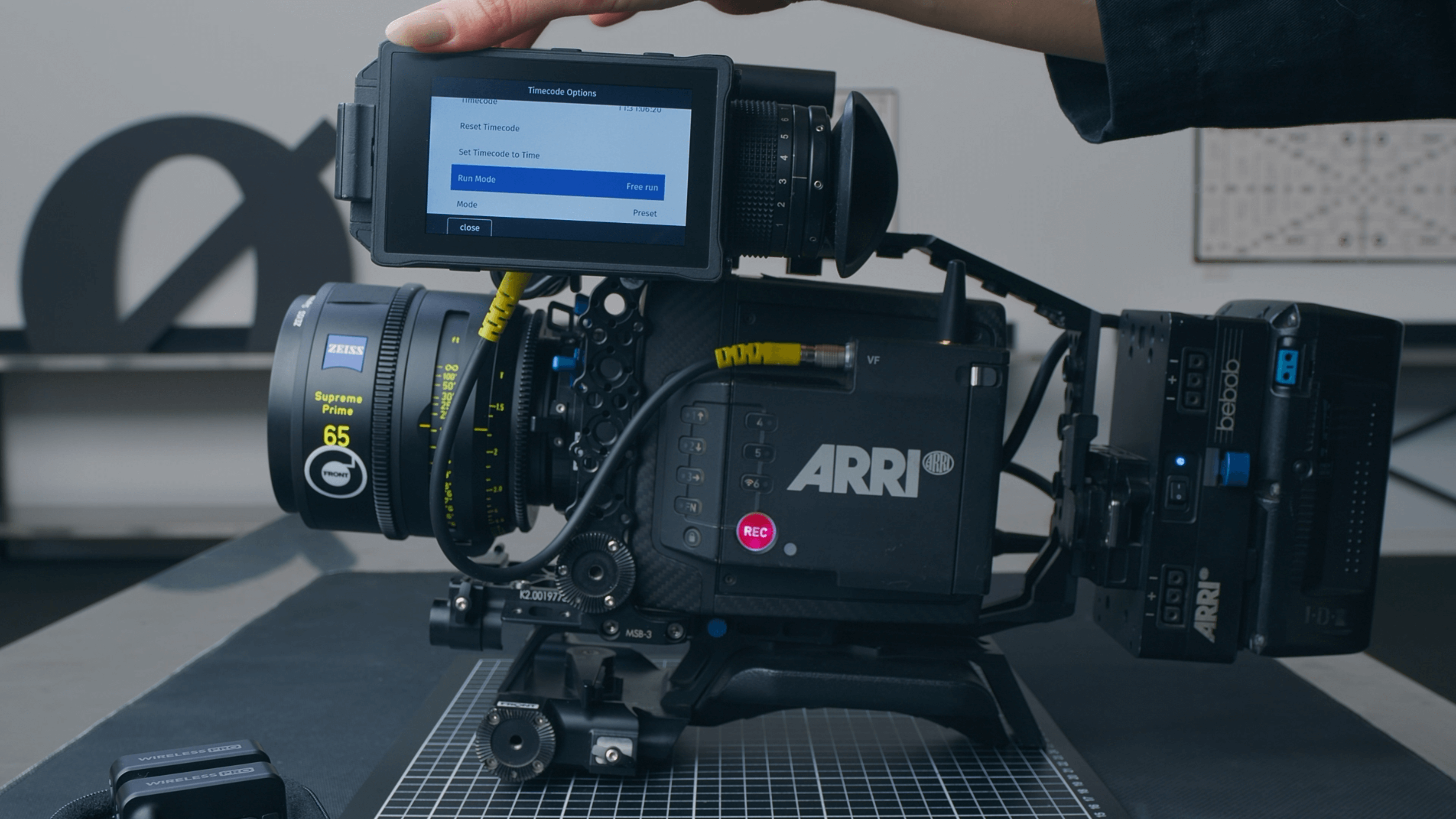 Arri Alexa - timecode menu